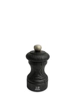 PEUGEOT - Tuz değirmeni Bistro Nature Black 10 cm + Tuz - Klasik öğütme derecesi ayarı - Geri dönüştürülmüş ahşaptan PEFC mührü ile - Siyah - Seçenekler: Karabiber değirmeni, Tuz değirmeni