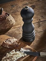 PEUGEOT - Tuz değirmeni Bistro Nature Black 10 cm + Tuz - Klasik öğütme derecesi ayarı - Geri dönüştürülmüş ahşaptan PEFC mührü ile - Siyah - Seçenekler: Karabiber değirmeni, Tuz değirmeni