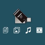 Philips 2'si 1 arada OTG Edition Ultra Speed USB-C/USB 3.1 çift USB flash sürücü USB bellek 32 GB PC, dizüstü bilgisayar, bilgisayar, (Android) akıllı telefon, tablet, ultra - Seçenekler: 32 GB, 128GB