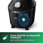 Philips 3000 Serisi ProBlend Crush Teknolojili Blender - 600 W Güç, 2 L Cam Sürahi, 2 Hız + Pulse, Titreşim Önleyici Taban, Siyah (HR2291/41)