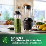 Philips 3000 Serisi ProBlend Crush Teknolojili Blender - 600 W Güç, 2 L Cam Sürahi, 2 Hız + Pulse, Titreşim Önleyici Taban, Siyah (HR2291/41)