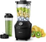 Philips 3000 Serisi ProBlend Crush Teknolojili Blender - 600 W Güç, 2 L Cam Sürahi, 2 Hız + Pulse, Titreşim Önleyici Taban, Siyah (HR2291/41)