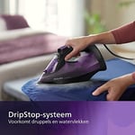 Philips 5000 Serisi Buharlı Ütü – 2.400 W, 180 g'a kadar buhar püskürtme, SteamGlide Plus taban, damlama durdurma sistemi, dikey buhar, verimli ütüleme, otomatik kireç temizleme (DST5030/80)