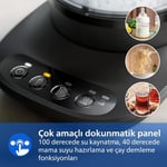 Philips 5000 Serisi Çay Makinesi - Otomatik Sıcak Tutma, 2,2L Ekstra Geniş Kapasite, 0,9L Cam Demlik, 1900W Güç (HD7360/00)