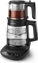 Philips 5000 Serisi Çay Makinesi - Otomatik Sıcak Tutma, 2,2L Ekstra Geniş Kapasite, 0,9L Cam Demlik, 1900W Güç (HD7360/00)