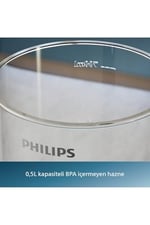 Philips 5000 Serisi El Blender, 1200W, 0,5 Lt Kapasiteli BPA İçermeyen Hazne, SpeedTrigger Teknolojisi, Dayanıklı Paslanmaz Çelik Bıçaklar (HR2695/00)