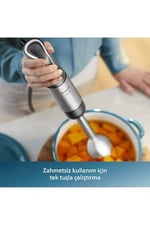 Philips 5000 Serisi El Blender, 1200W, 0,5 Lt Kapasiteli BPA İçermeyen Hazne, SpeedTrigger Teknolojisi, Dayanıklı Paslanmaz Çelik Bıçaklar (HR2695/00)