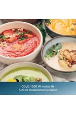 Philips 5000 Serisi El Blender, 1200W, 0,5 Lt Kapasiteli BPA İçermeyen Hazne, SpeedTrigger Teknolojisi, Dayanıklı Paslanmaz Çelik Bıçaklar (HR2695/00)