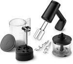 Philips 5000 Serisi Güçlü El Mikser Seti 500W, El Blender Aparatı, Doğrayıcı Aparatı, Ölçekli Akıllı Saklama Kabı, 5 Hız Ayarı ve Turbo, HR3781/20 - Seçenekler: El Mikseri