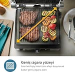 Philips 5000 Serisi Izgara ve Tost Makinesi - Ayarlanabilir sıcaklık, Geniş ızgara yüzeyi ve Yüksek Güç performansı, Çıkarılabilir yapışmaz plakalar ve yağ tepsisi (HD6301/90)