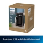 Philips 5000 Serisi Türk Kahvesi Makinesi, Közde Türk Kahvesi Pişirme Fonksiyonu, Kullanımı Kolay Dokunmatik Tuşlar, Siyah & Metal, HDA150/61