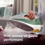 Philips 7000 Series Azur Buharlı Ütü, 2600W Güç, 220g Buhar, Damlama Önleme Sistemi, SteamGlide Plus Taban, 300ml Su Haznesi (DST7012/70)