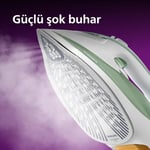 Philips 7000 Series Azur Buharlı Ütü, 2600W Güç, 220g Buhar, Damlama Önleme Sistemi, SteamGlide Plus Taban, 300ml Su Haznesi (DST7012/70)