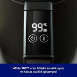 Philips 7000 Serisi Çift Yalıtımlı Su Isıtıcısı, 1,7 Lt Kapasite, Yaylı kapak, Hızlı kaynatma, Kolay Temizlik, HD9396/90