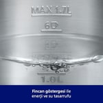 Philips 7000 Serisi Çift Yalıtımlı Su Isıtıcısı, 1,7 Lt Kapasite, Yaylı kapak, Hızlı kaynatma, Kolay Temizlik, HD9396/90