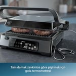 Philips 7000 Serisi Izgara ve Tost Makinesi, Hassas Dijital Kontrol, Izgara için Tam Açılır, Ayarlanabilir Çıkarılabilir Plakalar, HD6307/70