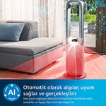 Philips 8000 Serisi Air Performer 3in1 Hava Temizleme Cihazı, 270 m³/sa Temiz Hava Hızı (CADR), Fan ve Isıtıcı, Air+ Uygulaması, (AMF870/15)