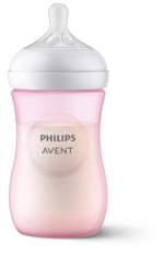Philips Avent Doğal Tepkili Biberon, 260 ml, 3-6 Ay+, Akıtmaz Emzik, Kolik ve Gaz Önleyici, BPA İçermez, Pembe, SCY903/11