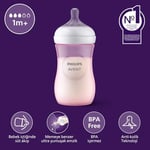 Philips Avent Doğal Tepkili Biberon, 260 ml, 3-6 Ay+, Akıtmaz Emzik, Kolik ve Gaz Önleyici, BPA İçermez, Pembe, SCY903/11