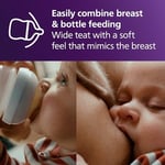 Philips Avent Doğal Tepkili Biberon Emziği, 2’li Paket, 6 Ay+, 6 Numara, Akıtmaz Emzik, Kolik ve Gaz Önleyici, BPA İçermez, SCY966/02