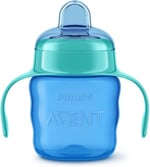 Philips Avent Eğitici Damlatmaz Bardak, 6 Ay+ Erkek Bebekler için, Yumuşak Silikon Uç, Sızdırmaz ve Kolay İçim, Tutma Saplı, BPA İçermez, Bulaşık Makinesinde Yıkanabilir, 200 ml, SCF551/05