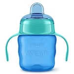 Philips Avent Eğitici Damlatmaz Bardak, 6 Ay+ Erkek Bebekler için, Yumuşak Silikon Uç, Sızdırmaz ve Kolay İçim, Tutma Saplı, BPA İçermez, Bulaşık Makinesinde Yıkanabilir, 200 ml, SCF551/05