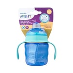 Philips Avent Eğitici Damlatmaz Bardak, 6 Ay+ Erkek Bebekler için, Yumuşak Silikon Uç, Sızdırmaz ve Kolay İçim, Tutma Saplı, BPA İçermez, Bulaşık Makinesinde Yıkanabilir, 200 ml, SCF551/05