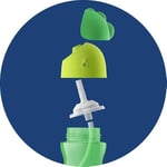 Philips Avent Pipetli Bardak, 12 Ay+, 300 ml, Desenli, Damlatmaz, Kolay Tutuş, Bulaşık Makinesinde Yıkanabilir, BPA İçermez, Yeşil, SCF798/01