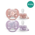 Philips Avent SCF091/09 Ultra Soft 0-6 Ay 2li Kız Emzik