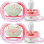 Philips Avent SCF376/22 Emzik, 6-18 Ay, Kırmızı/Pembe