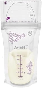 Philips Avent SCF603/25, Anne Sütü Saklama Poşetleri, 25 x 180 ml, Şeffaf