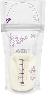 Philips Avent SCF603/25, Anne Sütü Saklama Poşetleri, 25 x 180 ml, Şeffaf