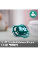 Philips Avent Ultra Air Emzik, 18 Ay+, Erkek Bebekler için, 2’li Paket, Ortodontik Silikon, Geniş Hava Delikli, Mikrodalga Sterilize Edilebilir, BPA İçermez, SCF349/18