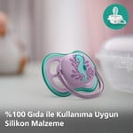 Philips Avent Ultra Air Emzik, Kız Bebekler için 6-18 Ay, 2’li Paket, Ortodontik Silikon, Geniş Hava Delikli, Mikrodalga Sterilize Edilebilir, BPA İçermez, Taşıma Kutulu, SCF085/61