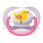Philips Avent Ultra Air Emzik, Kız Bebekler için 0-6 Ay, 2’li Paket, Ortodontik Silikon, Geniş Hava Delikli, Mikrodalga Sterilize Edilebilir, BPA İçermez, Taşıma Kutulu, SCF080/06
