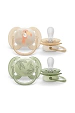 Philips Avent Ultra Hava Emziği Ortodontik ve BPA, Ekstra Havalandırma Delikleri 0-6 Ay (Erkek Tasarımı) 2'li Paket