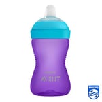 Philips Avent Yumuşak Uçlu Alıştırma Bardağı, 9 Ay, 300 Mililitre, Mor, SCF802/02