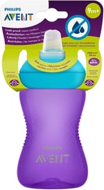 Philips Avent Yumuşak Uçlu Alıştırma Bardağı, 9 Ay, 300 Mililitre, Mor, SCF802/02