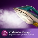 Philips Azur 8000 serisi buharlı ütü – 70 g/dk sürekli buhar, 240 g turbo buhar çıkışı, 3000 W güç, OptimalTEMP teknolojisi, yeşil opal (D - Seçenekler: 85 g/dk sürekli buhar, 70 g/dk sürekli buhar...