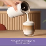 Philips Baristina Süt Köpürtücü - Sütü Mükemmel Bir Şekilde Köpürtür. Sıcak ve Soğuk. Süt ve Süt Alternatifleri. Temizlemesi Kolay. Philips Baristina Espresso Makineleri İçin. Süt Beyazı (BAR311/00)
