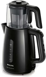 Philips Daily Collection Çay Makinesi - Otomatik Sıcak Tutma, 1.9L Su Isıtıcısı, 0.9L Cam Demlik, Hızlı Kaynatma 1700W, Kireç Filtresi, Kolay Dökme İçin Kablosuz Taban (HD7301/00)