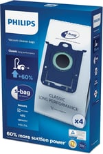 PHILIPS FC8021/03 S-Bag Elektrikli Süpürge Torbaları, Beyaz, 4 Adet