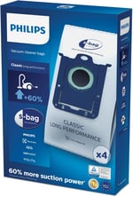 PHILIPS FC8021/03 S-Bag Elektrikli Süpürge Torbaları, Beyaz, 4 Adet