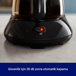 Philips Filtre Kahve Makinesi, 1,2 Lt Kapasite, Otomatik Kapanma, Cam Demlikli, Siyah ve Metal, HD7462/20