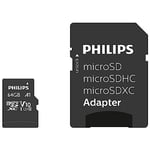 Philips FM64MP45B/10 sınıf 10 Micro SDXC 64 GB hafıza kartı adaptörü