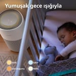 Philips Hava Temizleyici 2200 Serisi, HEPA NanoProtect + Aktif Karbon Filtre, 109m² için CADR 420m³/s, Alerji hastaları, Ultra sessiz, Akıllı ve Uzun ömürlü filtre (AC2220/10)