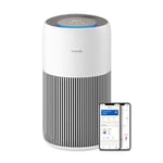 Philips Hava Temizleyici 2200 Serisi, HEPA NanoProtect + Aktif Karbon Filtre, 109m² için CADR 420m³/s, Alerji hastaları, Ultra sessiz, Akıllı ve Uzun ömürlü filtre (AC2220/10)