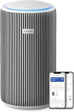 Philips Hava Temizleyici 3200 Serisi - HEPA NanoProtect + Aktif Karbon Filtre, CADR 520m³/sa 135m² Alerji Hastaları İçin, Ultra-sessiz, Akıllı ve Enerji Verimli, Gümüş (AC3220/10)