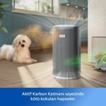 Philips Hava Temizleyici 3200 Serisi - HEPA NanoProtect + Aktif Karbon Filtre, CADR 520m³/sa 135m² Alerji Hastaları İçin, Ultra-sessiz, Akıllı ve Enerji Verimli, Gümüş (AC3220/10)
