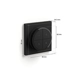 Philips Hue Tap Dial Switch Döner Anahtar, Siyah, Hue Uygulaması ile Kişiselleştirilebilir, Aksesuarlar